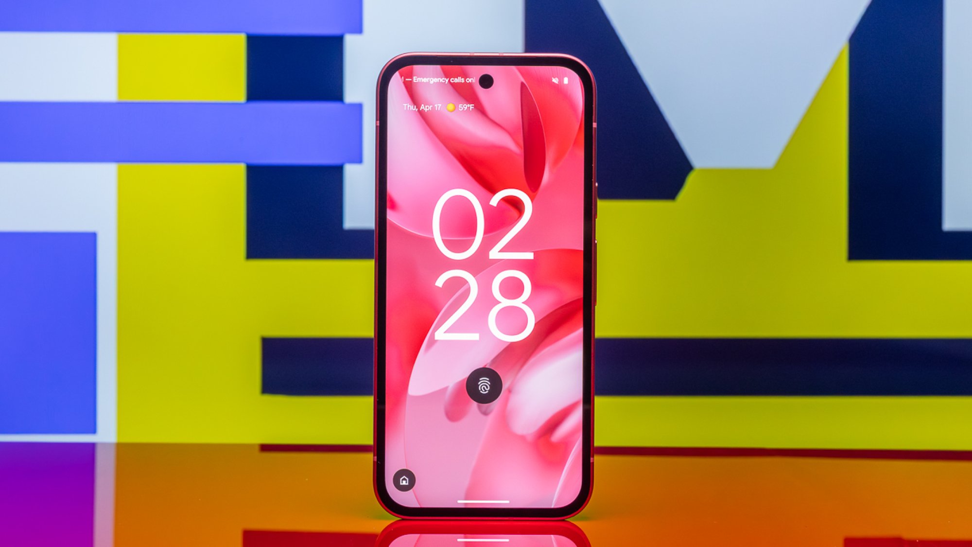 Google Pixel 9a from the front