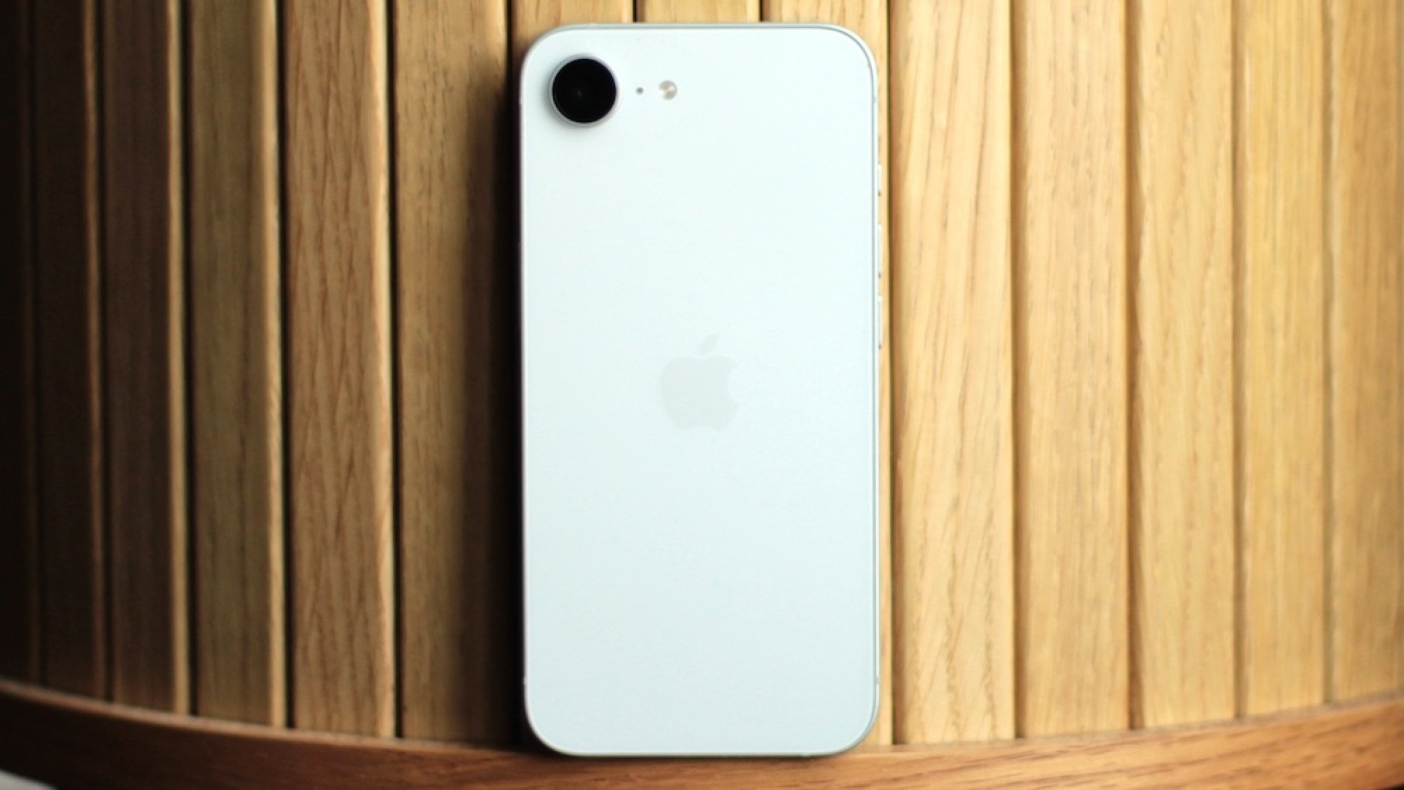 iPhone 16e from behind