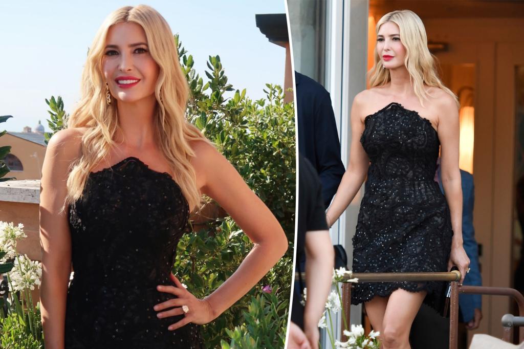 Ivanka Trump slips into LBD at Jeff Bezos and Lauren Sánchez's post-wedding party