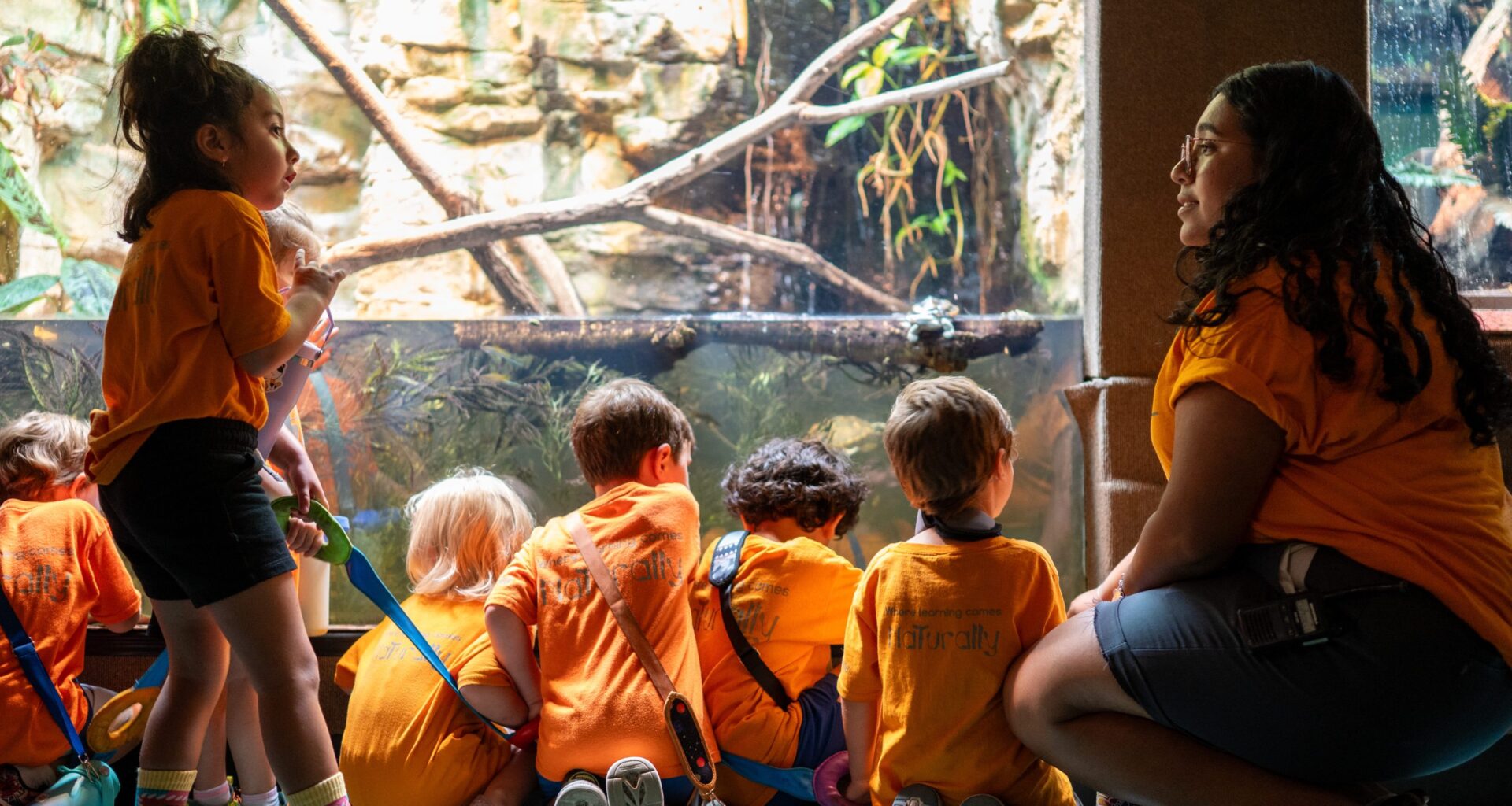 Preschool students learn outdoors at Will Smith Zoo School
