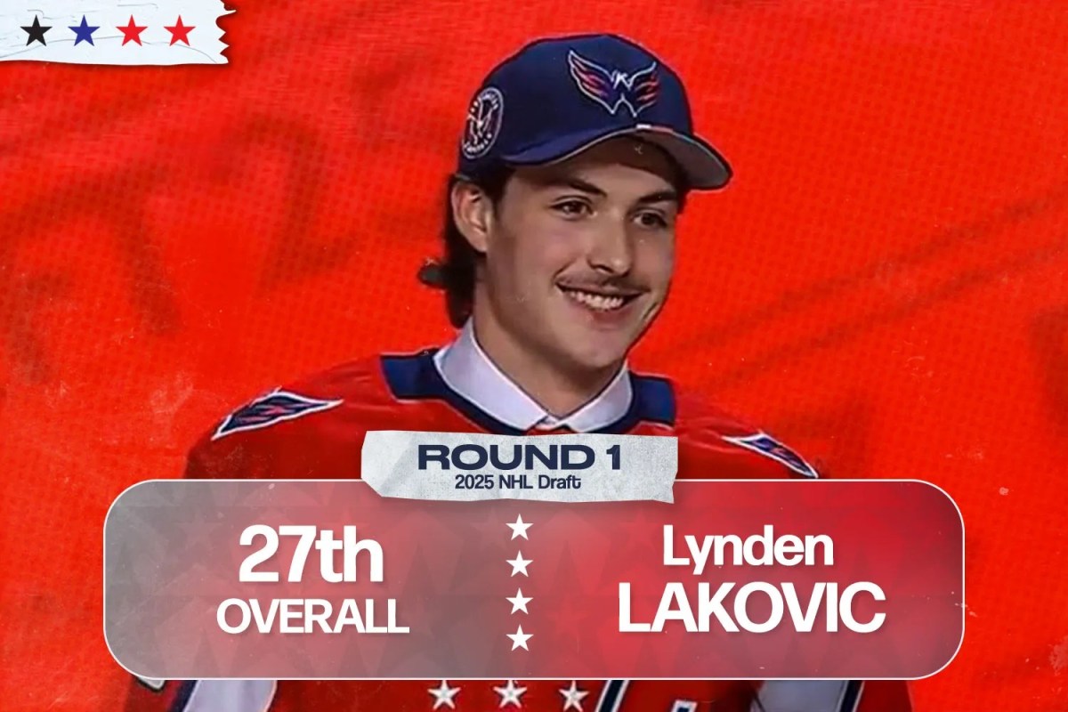 Washington Capitals select Lynden Lakovic in first round of 2025 NHL Draft