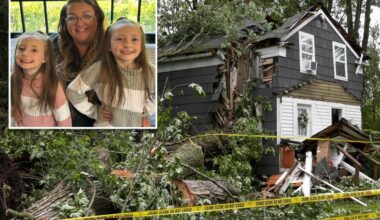 Twin girls killed in upstate NY storm after tree crushes home, as neighbors recall devastated mother crying for help