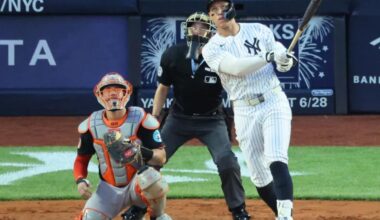 Aaron Judge blasts homer in Yankees' loss to Orioles