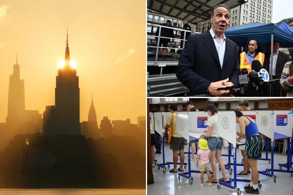 NY primary falling on hottest day of heat wave could be bad news for Cuomo