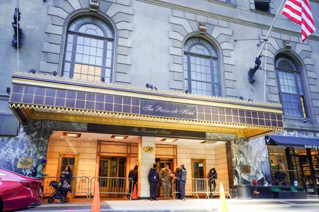 As migrants exit Roosevelt Hotel, coveted building faces a whole new development