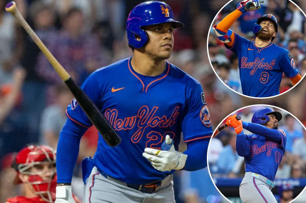 Mets crush seven homers in emphatic rout of Phillies to snap skid