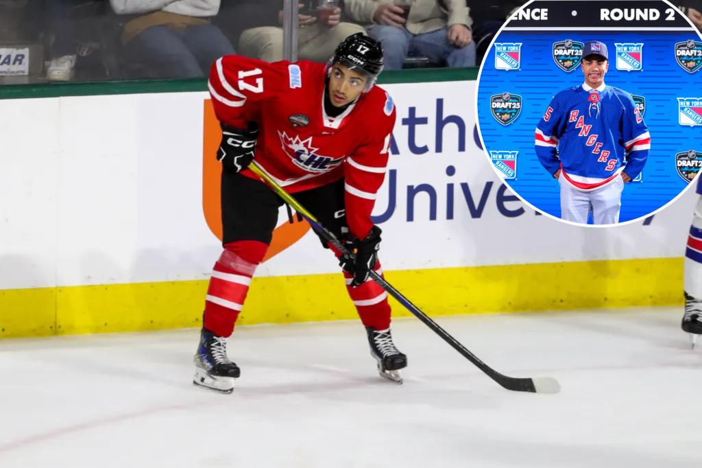 Rangers add Malcolm Spence in second round of NHL draft