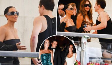 Newly single Orlando Bloom greets Kim Kardashian in Venice after checking her out