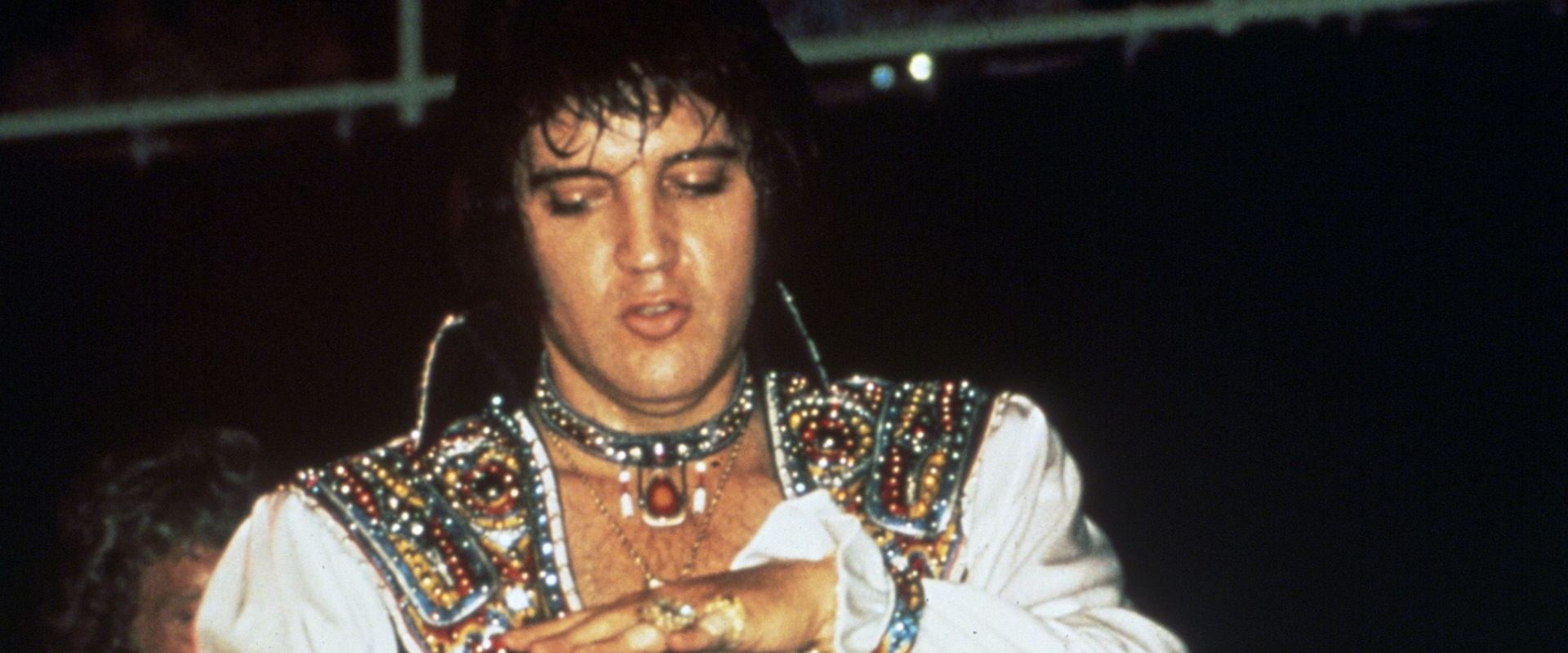 Elvis Presley performing