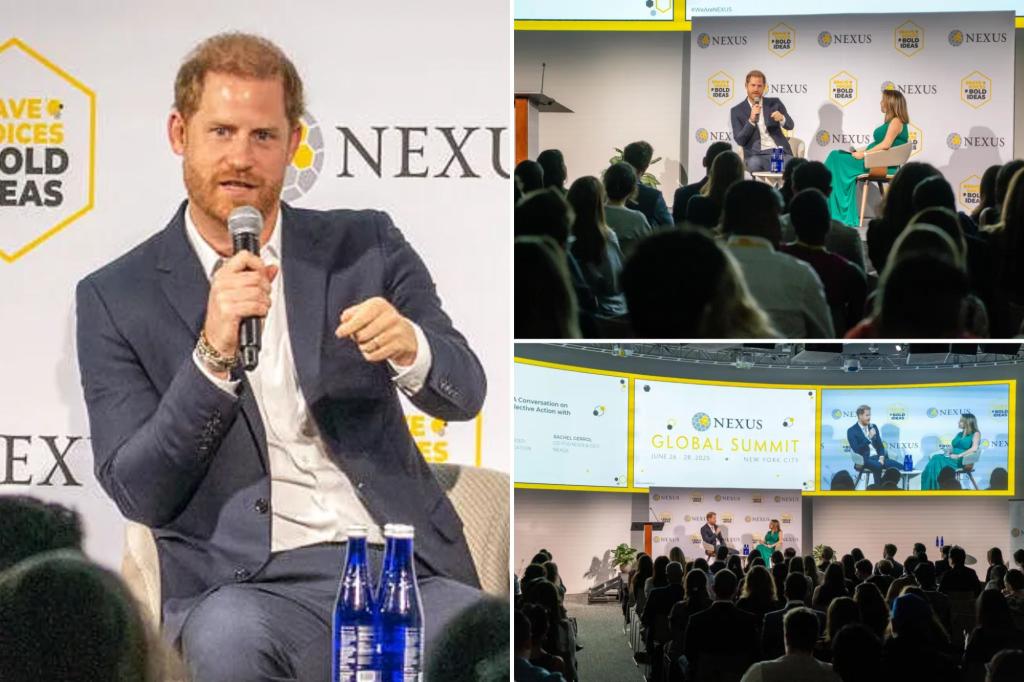 Prince Harry makes surprise appearance in NYC -- and pleads 'compassion' in public address