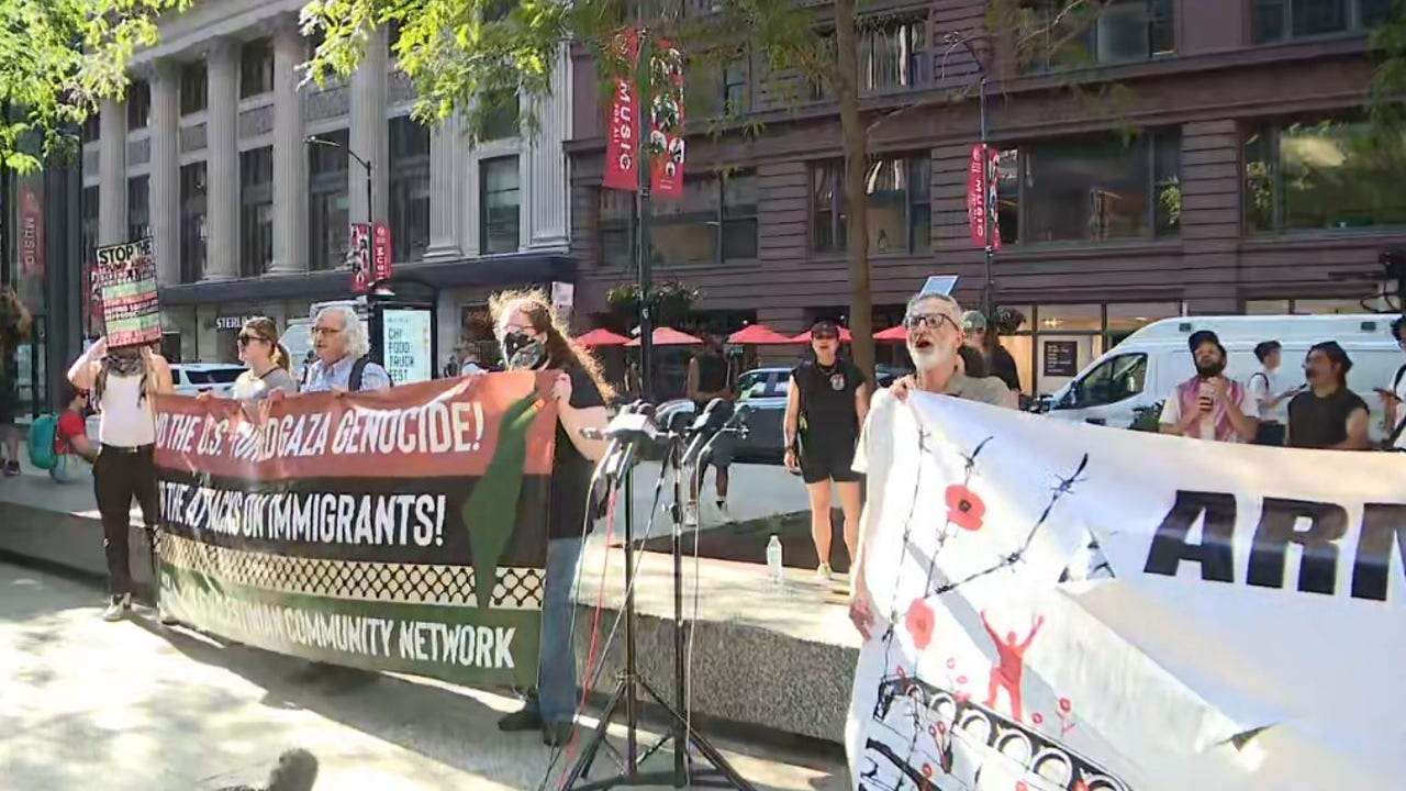 Chicago protest underway after Iran hits U.S. bases in Qatar