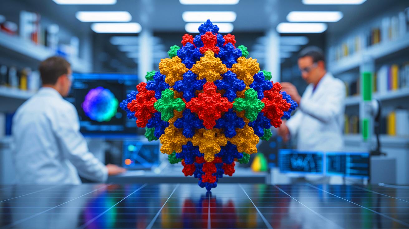 Illustration of quasicrystals with a concept image. Image generated by AI.