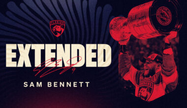Florida Panthers Agree to Terms with Forward Sam Bennett on Eight-Year Contract Extension