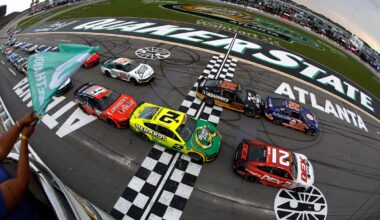 NASCAR Cup race at Atlanta red-flagged due to rain...