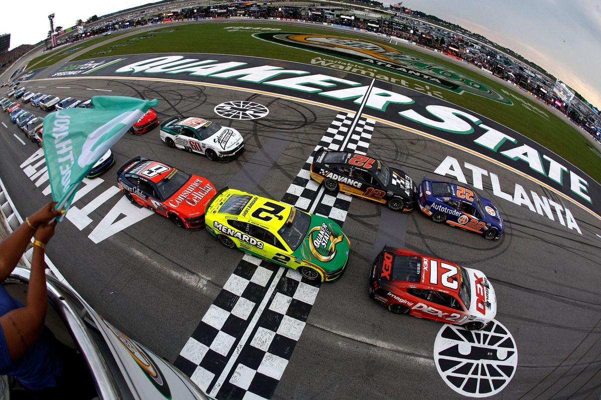 NASCAR Cup race at Atlanta red-flagged due to rain...