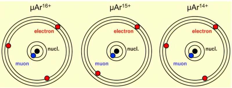 Researchers observe highly charged muon ions for the first time
