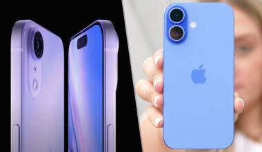 iPhone 17 slim render next to iPhone 16