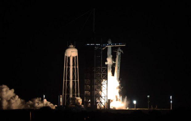 Launch of the Axiom Ax-4 mission from Launch Complex 39-A...