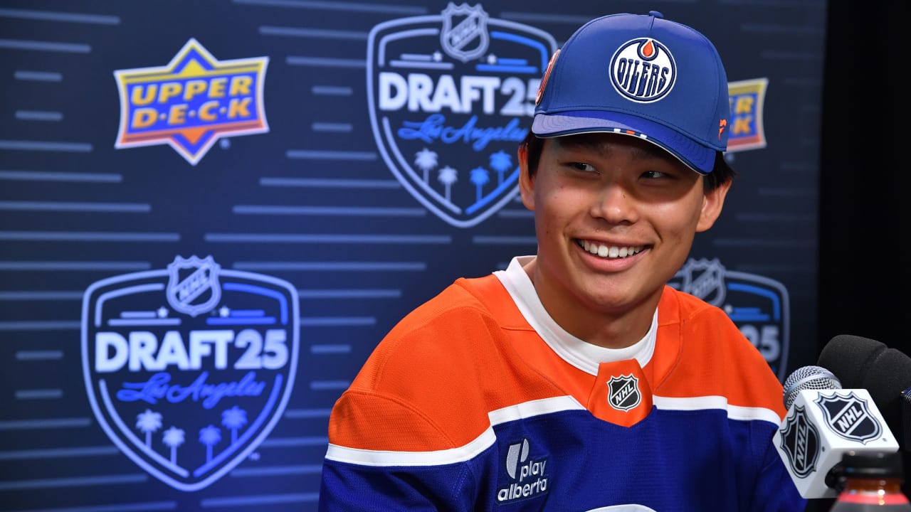 Park thrilled to go to Oilers as next-to-last selection in 2025 NHL Draft