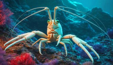 Illustration of a newly discovered crustacean species, Dulcibella camanchaca, in the Atacama Trench. Image generated by AI.