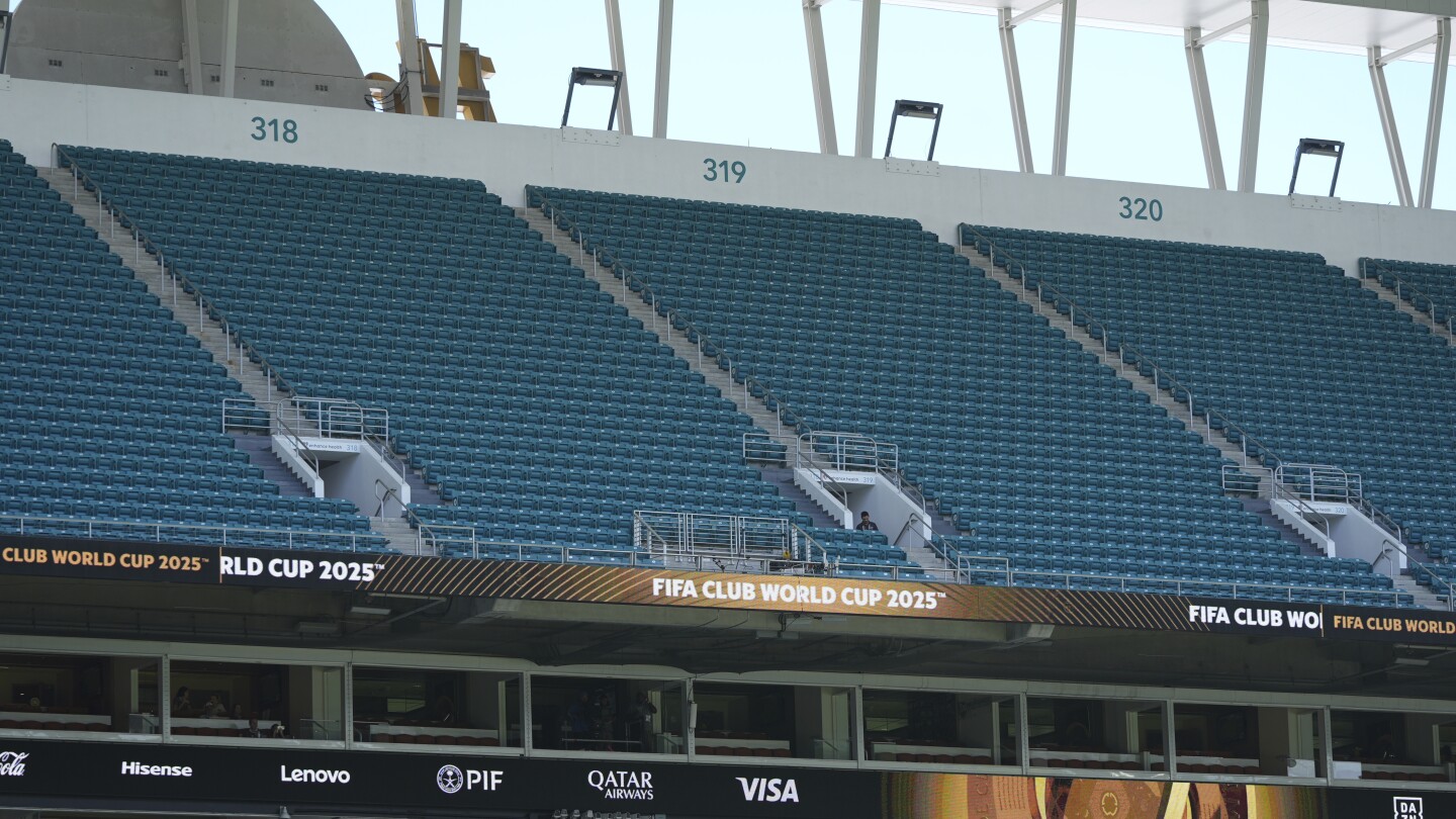 More than 1 million empty seats for Club World Cup group stage