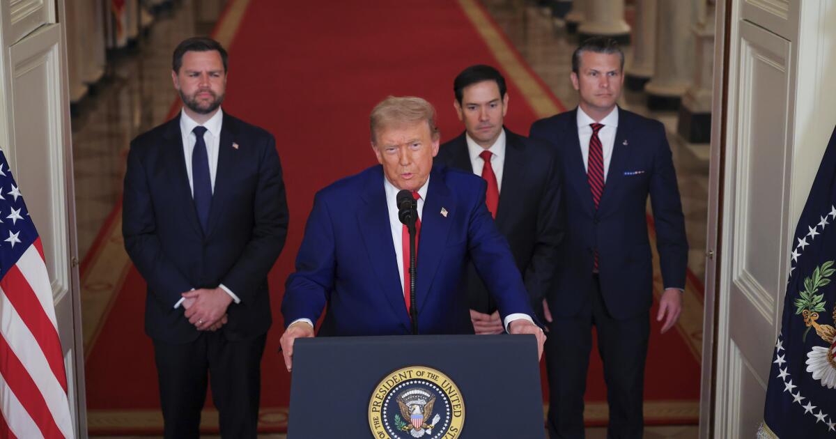 Trump says U.S. military struck 3 Iranian nuclear sites
