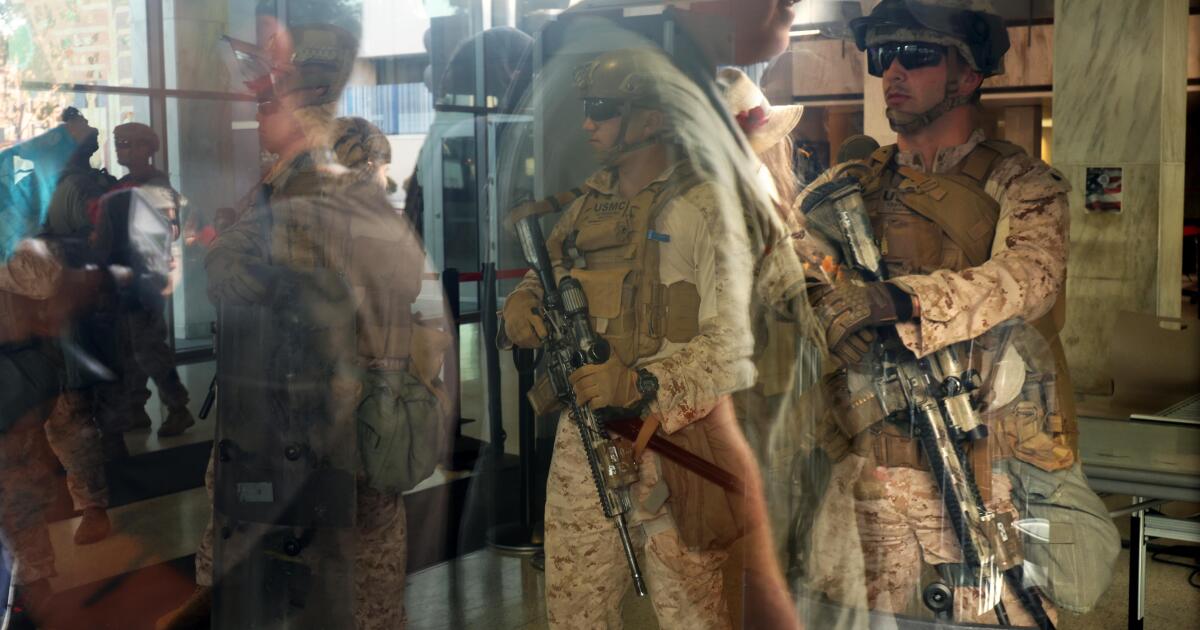 Veterans' advocates warn of low morale amid L.A. military deployment