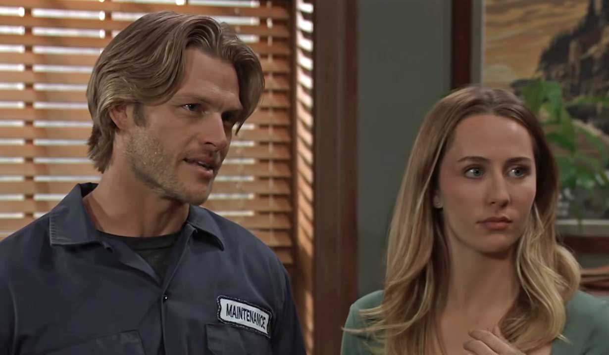 Joss Vaughn caught GH