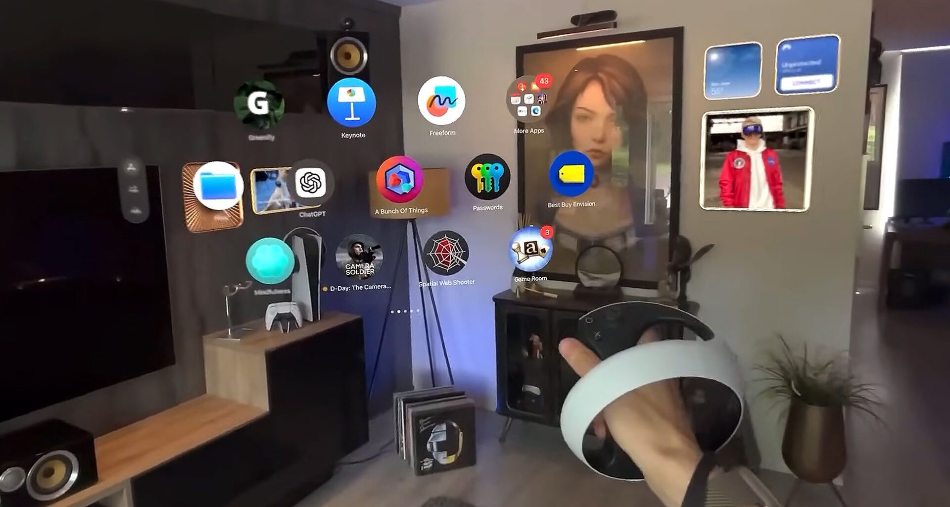 First Look at PSVR 2 Sense Controllers Working on Vision Pro