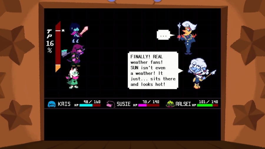 When trying to ask Toby about the [REDACTED] boss fight in Chapter 3, he seemingly misunderstood us and assumed we meant the Elnina + Lanino fight. Our bad there.
