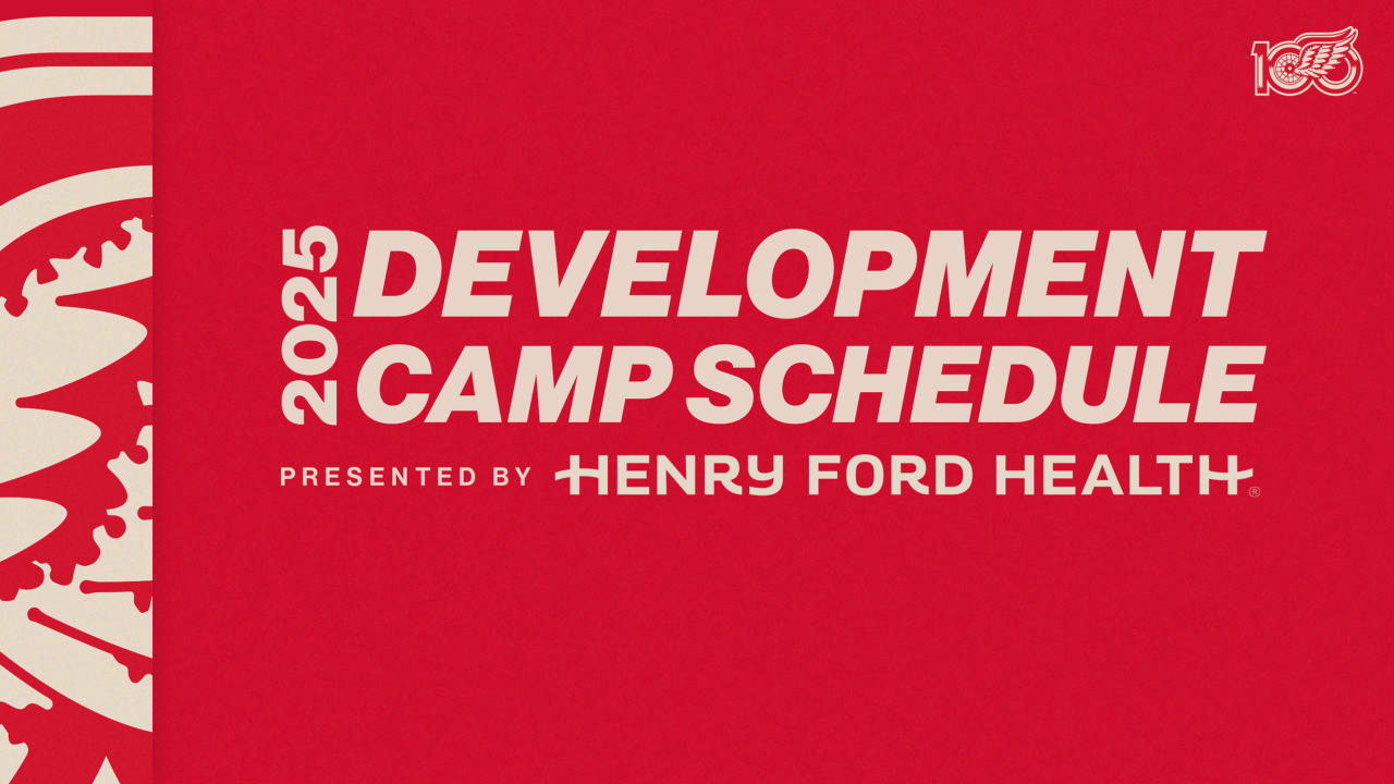 Red Wings to hold 2025 Development Camp at Little Caesars Arena June 30-July 3