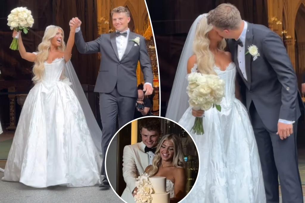 Zach Wilson, wife Nicolette get married in lavish NYC wedding