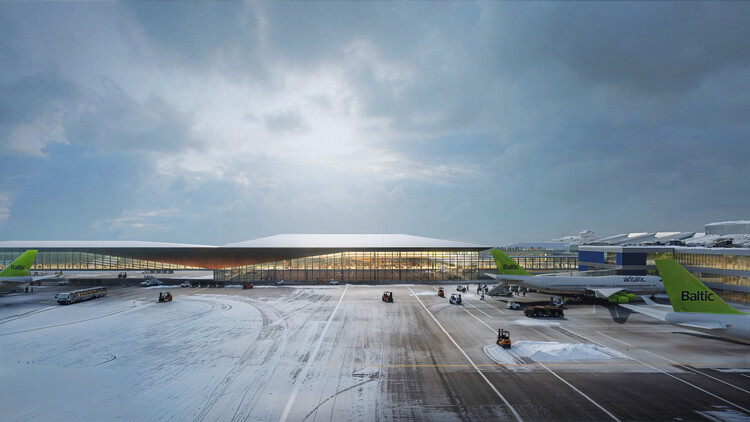Zaha Hadid Architects Wins Competition for New Arrivals Terminal at Vilnius Airport, Lithuania - Image 6 of 8