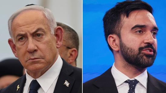 New York mayoral candidate Zohran Mamdani (R) once vowed to get Israeli PM Benjamin Netanyahu arrested if he ever visited New York.