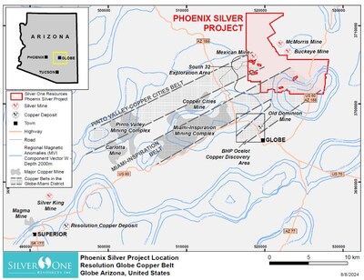 SILVER ONE COMMISSIONS GROUND GEOPHYSICAL SURVEY ON ITS PHOENIX SILVER PROJECT, ARIZONA