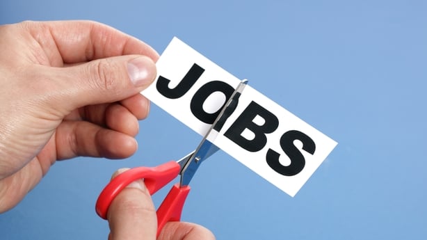 Job cutting concept for downsizing or unemployment issues