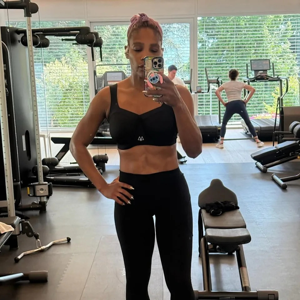 “Working out and working on my angles,” she captioned her instagram post. Instagram/serenawilliams
