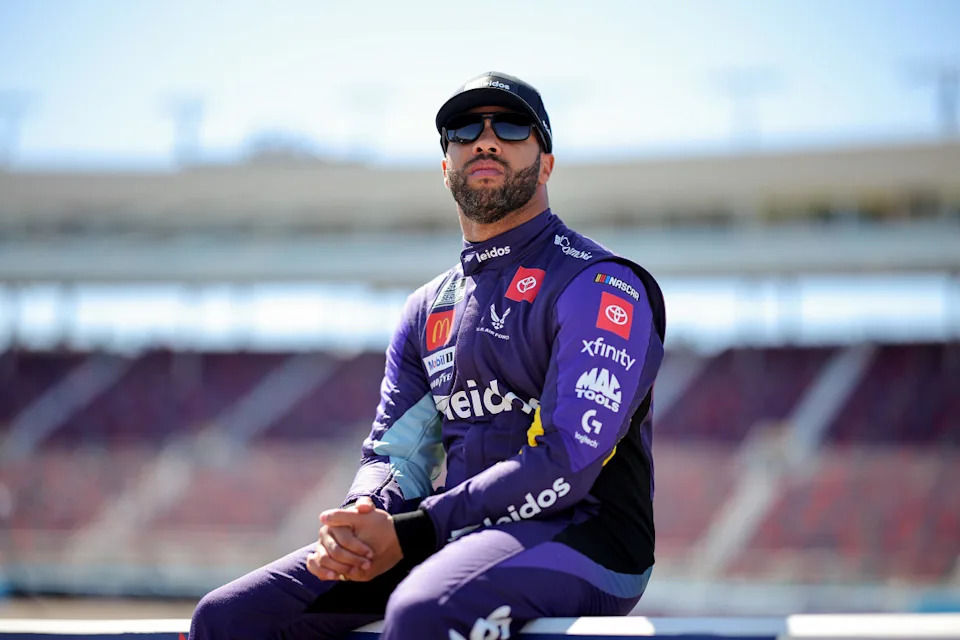 AVONDALE, ARIZONA - MARCH 08: Bubba Wallace, driver of the #23 Leidos Toyota, waits on the grid during practice for the NASCAR Cup Series Shriners Children's 500 at Phoenix Raceway on March 08, 2025 in Avondale, Arizona. (Photo by Jonathan Bachman/Getty Images)Jonathan Bachman&sol;Getty Images
