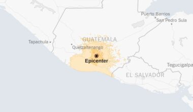 Map: 5.7-Magnitude Earthquake Strikes Guatemala