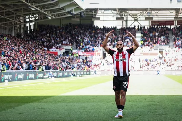 Brentford forward Bryan Mbeumo