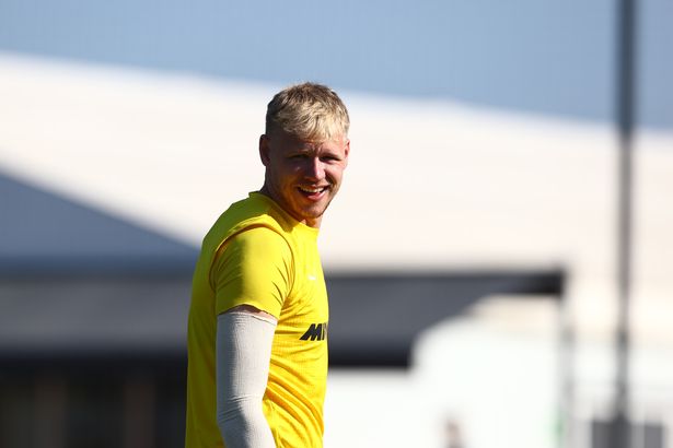 Aaron Ramsdale pictured during Southampton's tour of Spain