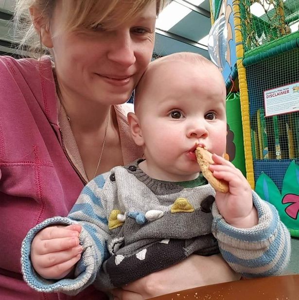 Jo with Henry when he was a toddler