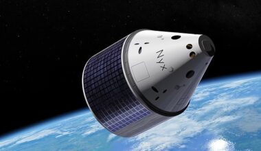 The Nyx capsule (pictured), launched on June 23 as part of an initiative called 'Mission Possible' by the German start-up The Exploration Company (TEC), was designed to send its passengers on a final journey into space