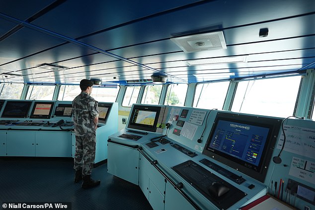 The MV Matthew repeatedly ignored instructions from Revenue and the Naval Service's LE WB Yeats (interior pictured)