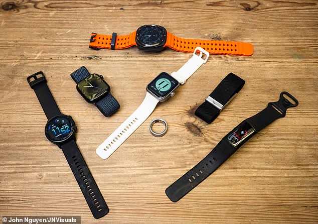 Harry trials all watches and the ring at  once to see which were the best at tracking how many calories you're burning