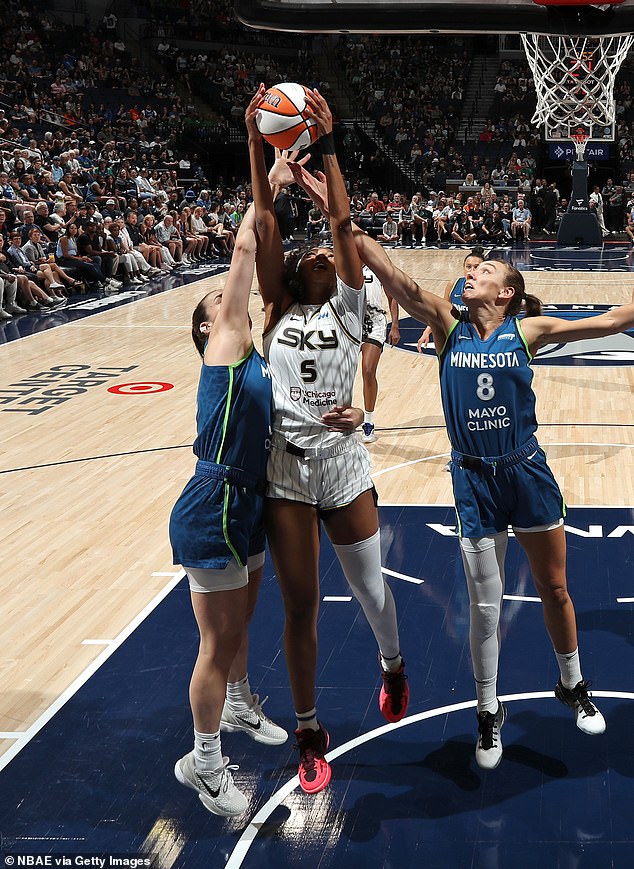 Reese was getting bullied in the paint by the Minnesota Lynx as Chicago lost on Sunday