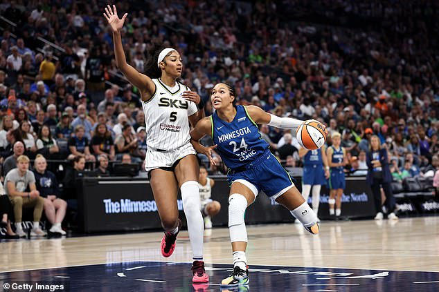 MVP front-runner Napheesa Collier (24) scored 21 points and seven rebounds
