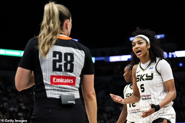Chicago Sky star Angel Reese criticized officials for their lack of calls in her favor