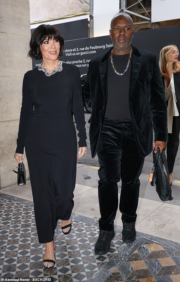 During a date night with longtime boyfriend Corey Gamble, Kris wore her dark locks in a fringed bob