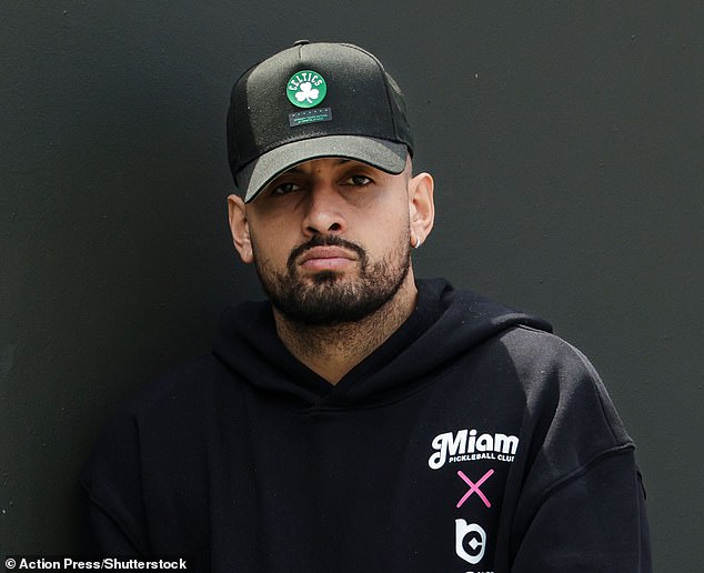 Nick Kyrgios (pictured) says he forged Rafael Nadal 's signature on a hotel bill following his loss to the tennis legend at the 2017 China Open final
